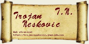 Trojan Nešković vizit kartica